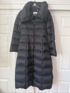 Moncler down Women's Long Quilted Puffer Coat - Black